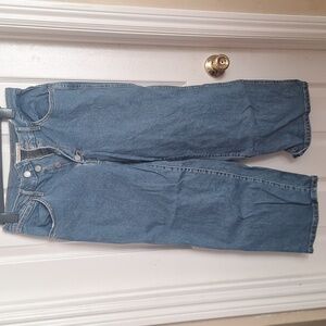 NWT LEVIS mile high cropped crop wide leg 6 jeans